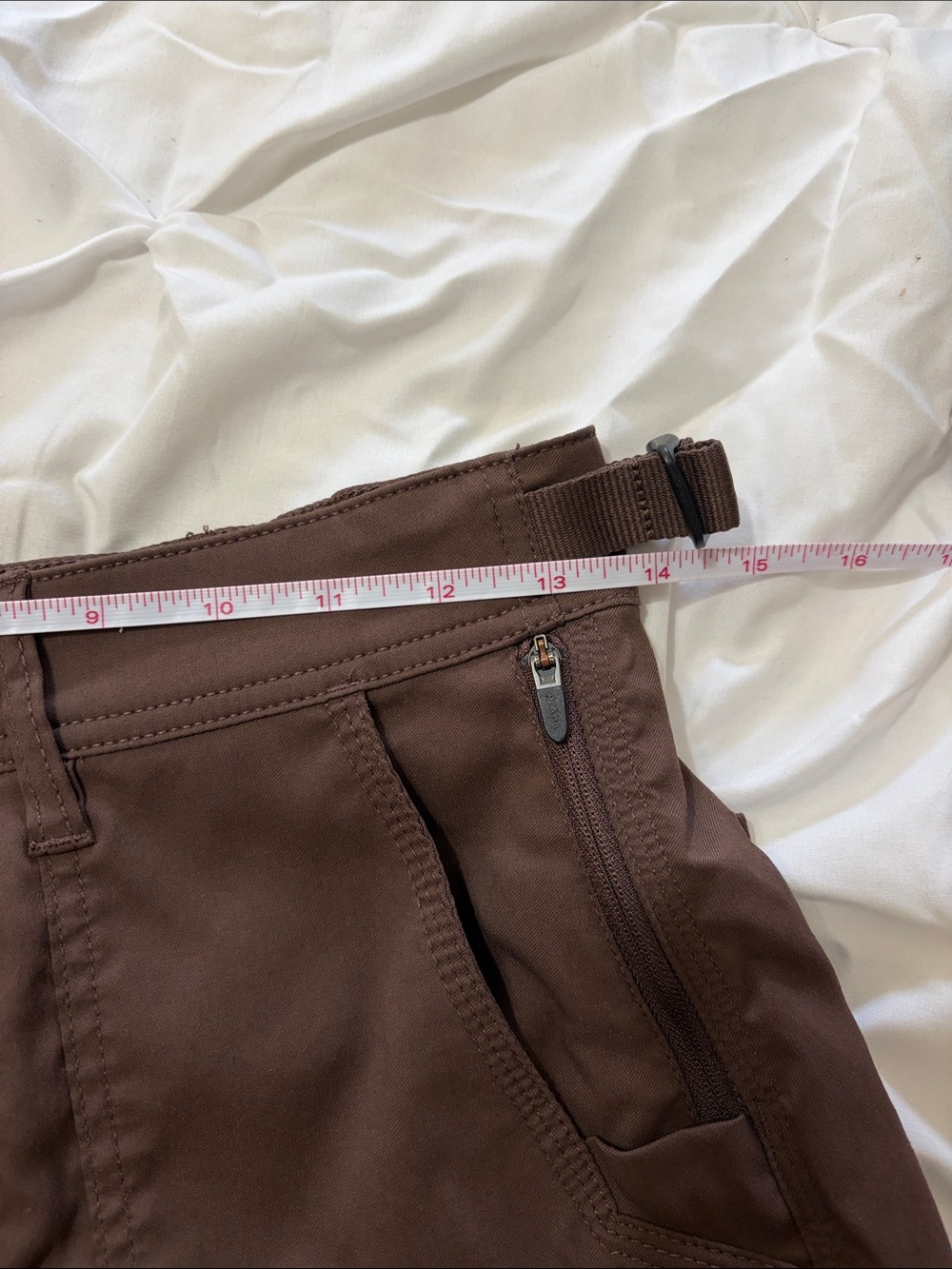 Prana High-Rise Brown Hiking/Utility Shorts Size 4/Small - Picture 6 of 7